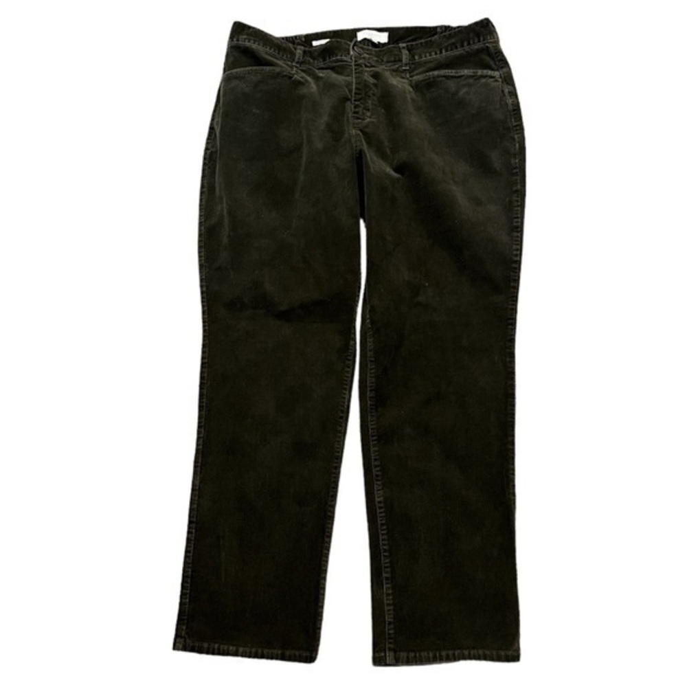 Talbots Heritage Brown Stretch Baby Corduroy Straight Leg Pants 16W
